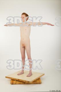 Whole body nude modeling t pose of Wesley 0002